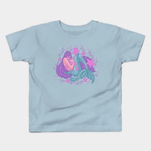 Starfish Mermaid Hugs Kids T-Shirt